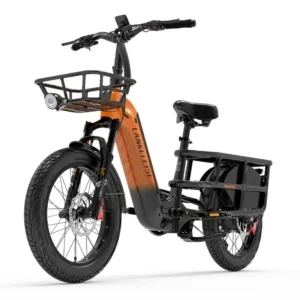 Bicicleta eléctrica de carga de largo alcance LANKELEISI Wombat-1 de 1000 W